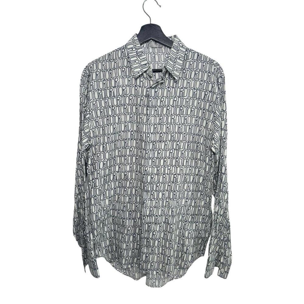 Dior World Logo Print Shirt SZ 39 – Made in Italy